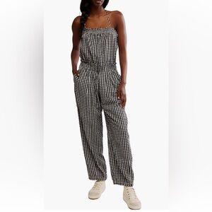 Free People Retro Heatwave Cotton Gingham Jumpsuit